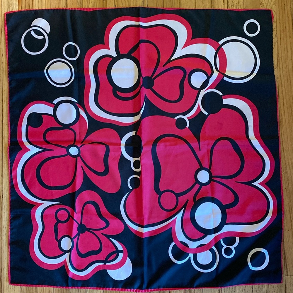 Vintage Abstract Floral Scarf